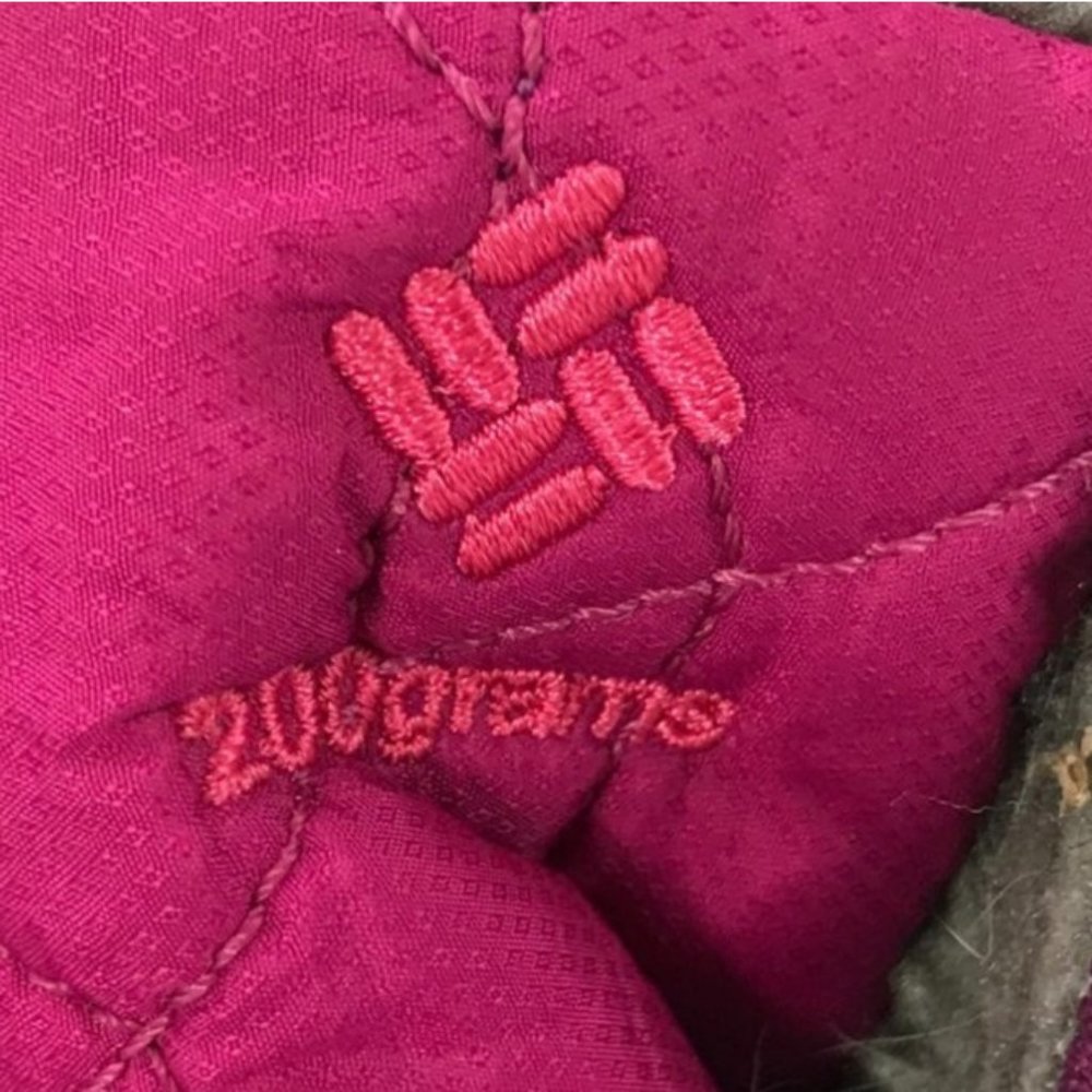 Columbia Womens Minx Mid Quilted Pink Faux Fur Lace Up Winter Snow Boots Sz 5 - Picture 3 of 9